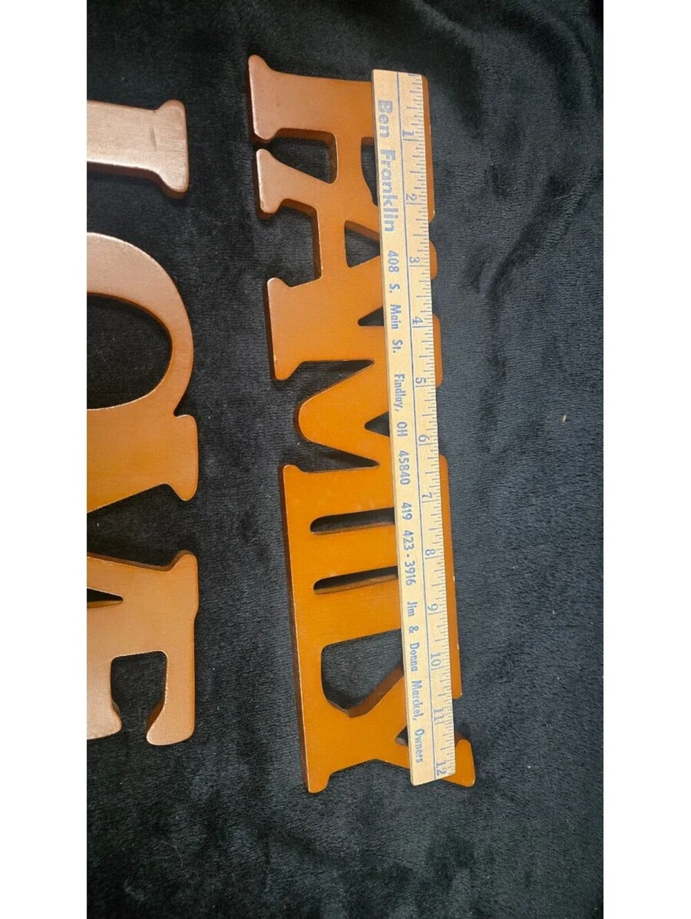 Wooden Wall Hanging Signs - Family, Love, Home - Brown Decorative Words